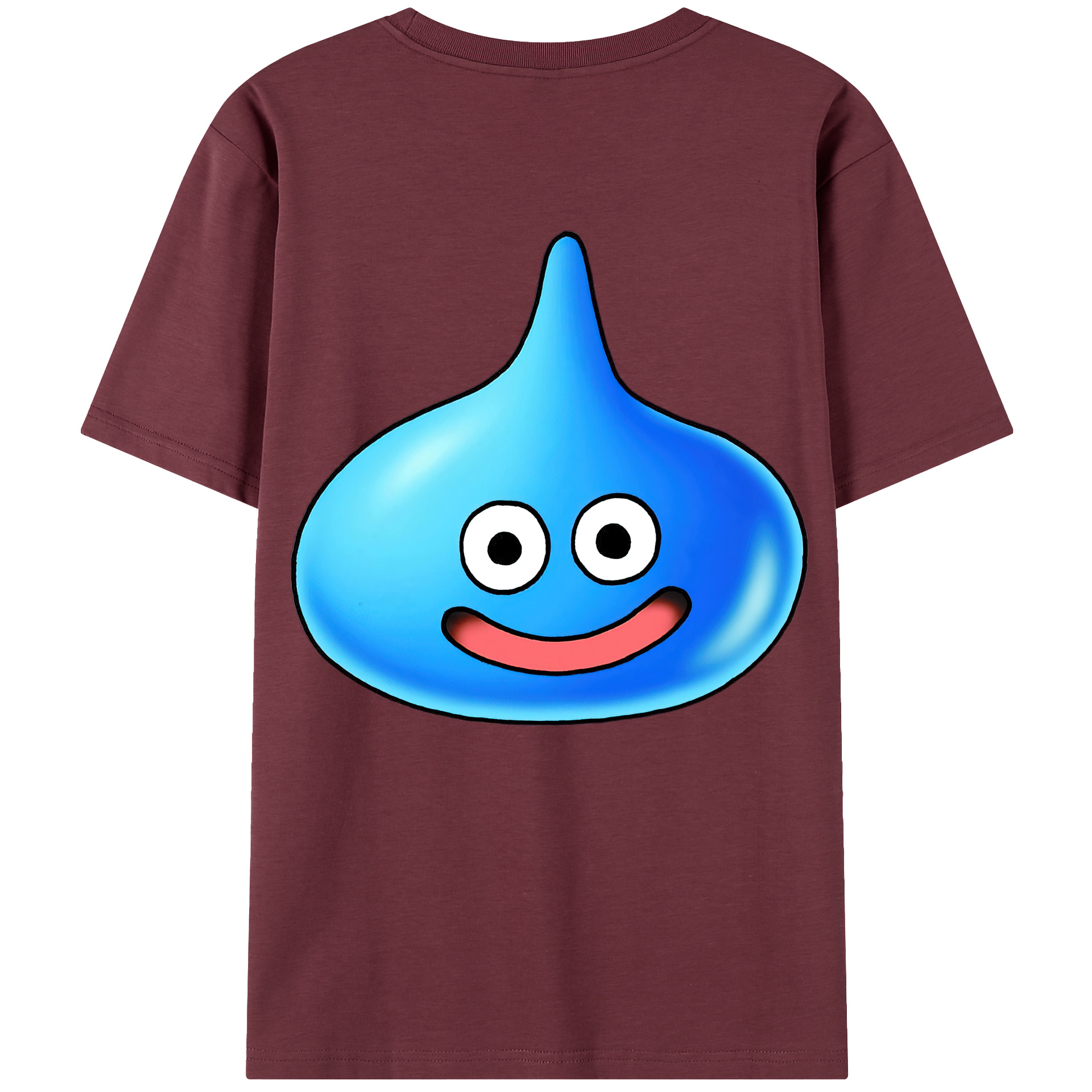 （画像用） ドラゴンクエスト Doragon Kuesuto Dragon Quest 綿100％半袖Tシャツ（背面プリント）